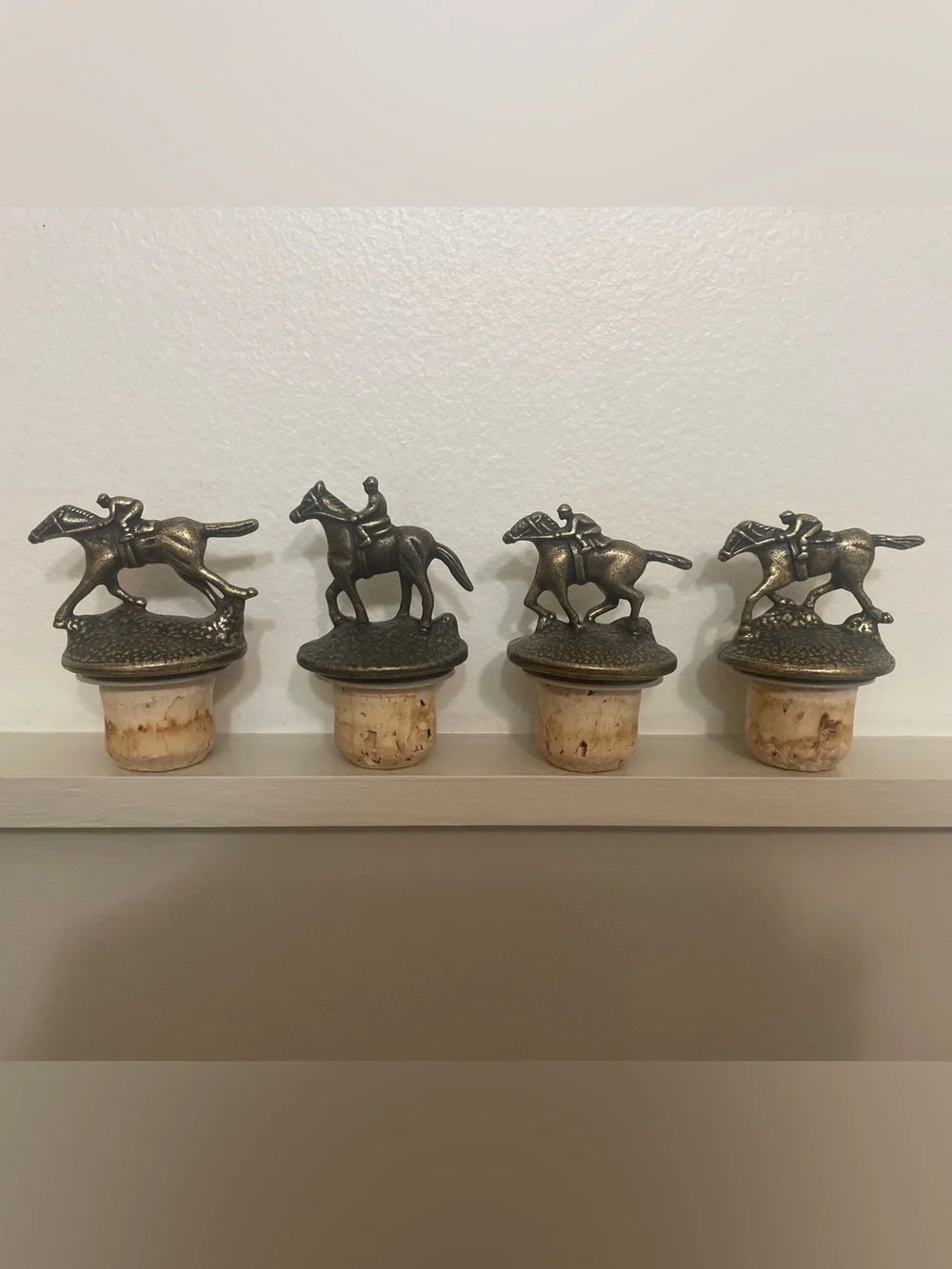 Blanton's Bourbon Horse & Jockey Cork Stoppers Letters A, B, L, N-Authentic Set